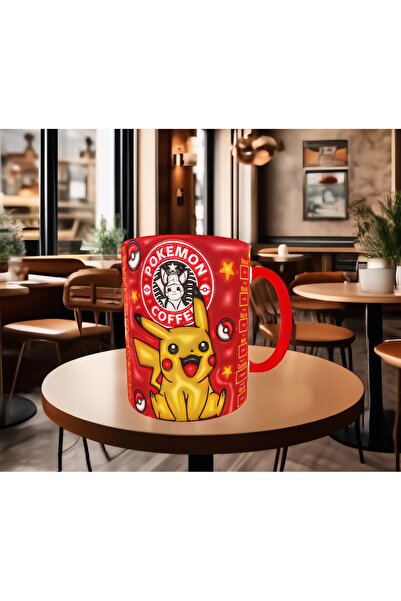 Mugs and love Pikachu pokemon baskı hediyelik kaliteli porselen kupa