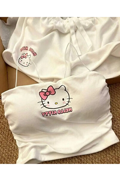 MODA Hello Kitty Bluz Şort Alt Üst Takım