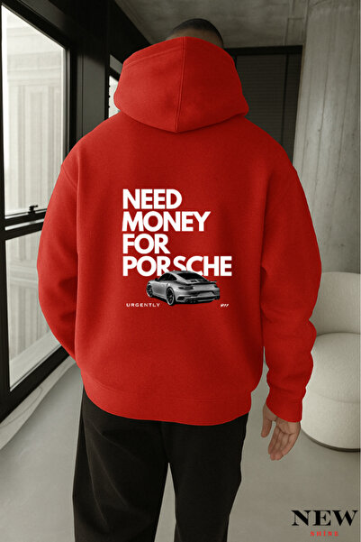 New Shine سترة رياضية مطبوعة عليها 'Need Money'