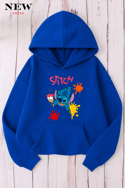 New Shine Φούτερ με στάμπα Stitch