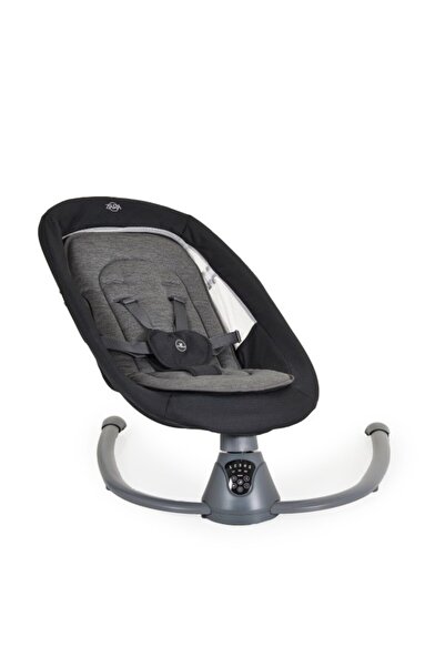 Cangaroo Electric Baby Swing, Zara Black, Motion Detector, 12 Melodies, 5 Speeds and Timer