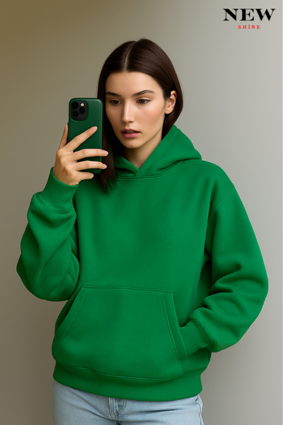 New Shine سويت شيرت بقلنسوة للجنسين