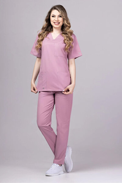 tag Costum medical Cool Premium pentru femei, roz