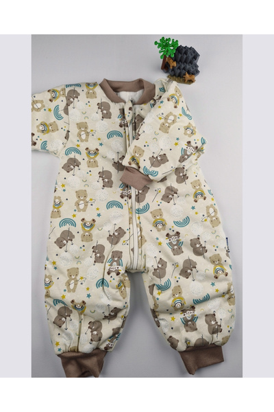 asliva Teddy Bear Patterned Baby Sleeping Bag 2.5 Tog (1-2-3-4-5-6 Years)