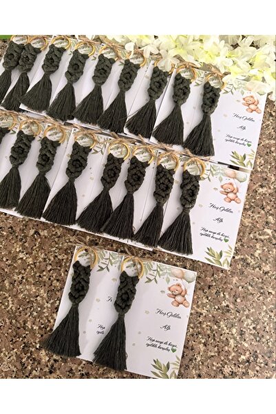 Larmina Decoration 25 Pieces Macrame Keychain