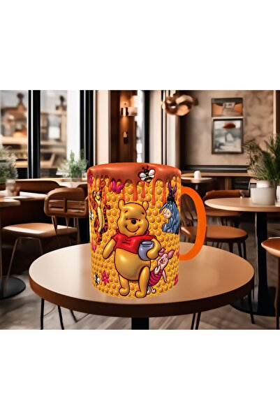Mugs and love Winnie the pooh baskı hediyelik kaliteli porselen kupa