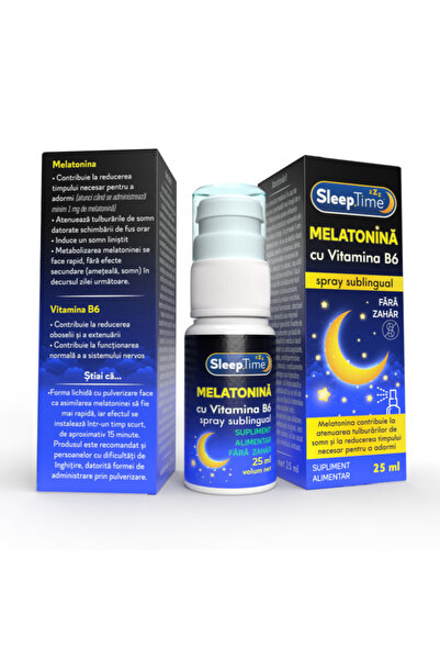 Sleeptime Melatonin + B6 oral spray, 25 ml