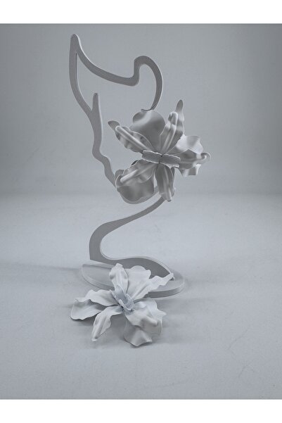 ZuTrenD Women's White Flower Large Size Jewelry Unpredictable Style Trend Style Earrings