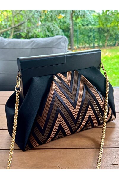 JOPHIEL Portföy Çanta, Clutch, Patchwork, El Çantası, Zincirli Omuz Çantası