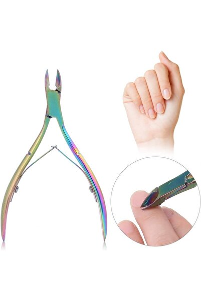 Flippy Stainless Steel Nail and Cuticle Nippers, Tip Protection, 17 x 7 x 2 cm, Multicolor