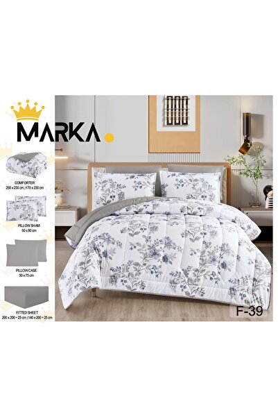 REDROSE COLOR Summer woodland double quilt, 6 pieces