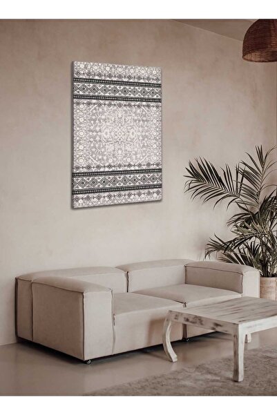 LOWHA لوحة فنية جدارية من القماش مشدودة على إطار خشبي بنمط مستوحى من الثقافة ...