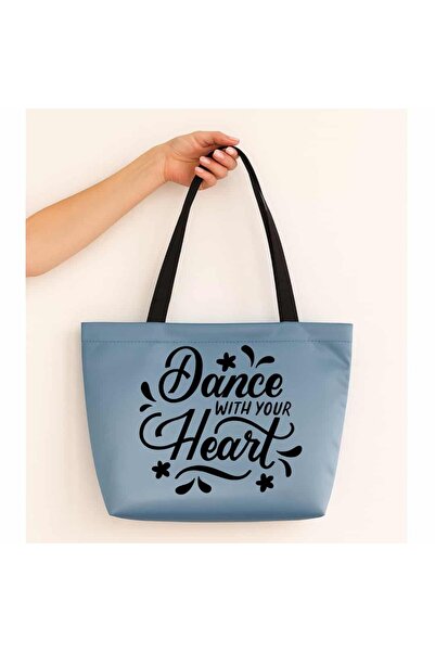 Ada Kostüm Tasarım Dance with Your Heart Design Matte Satin Bag