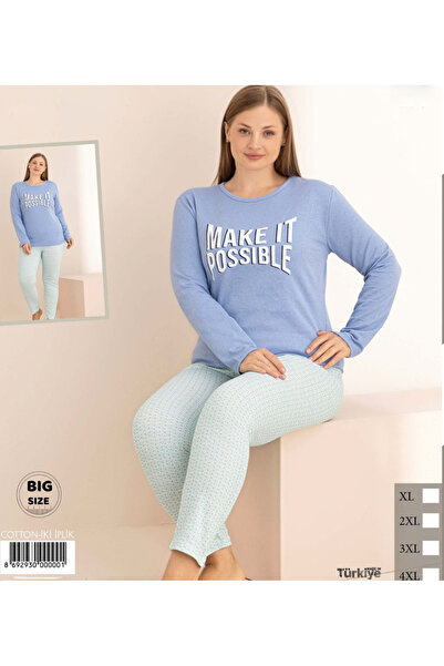 Star Fashion Pijama dama vatuita, bluza cu maneca lunga si pantaloni lungi, i...