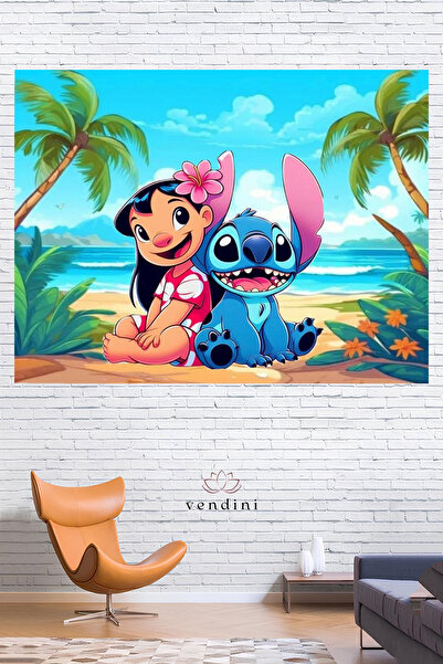 Vendini سجادة حائط من ليلو آند ستيتش، غطاء حائط، نسيج حائط