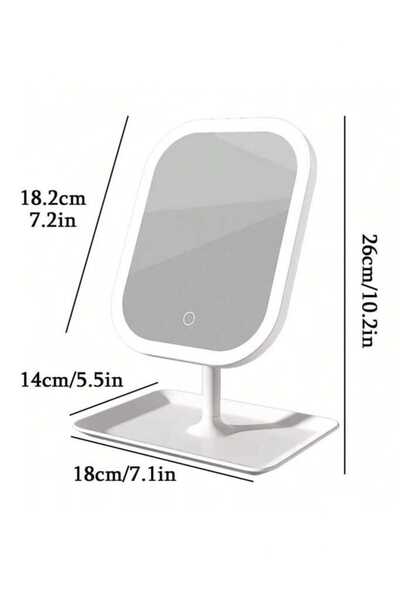 VEYA LED Lighted Makeup Mirror, Cosmetic Mirror with Light, Lighted Makeup Mirror for Travel, Beauty and Vanity Mirror with Light