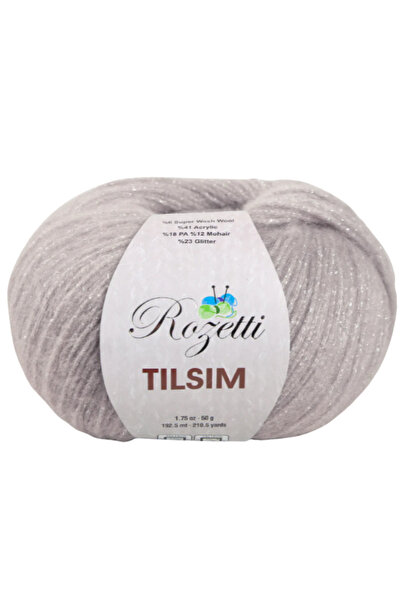 rozetti Tılsım El Örgü İpi 100 gr 250 mt Simli Parlak Yumuşak Tüylenmez Akrilik