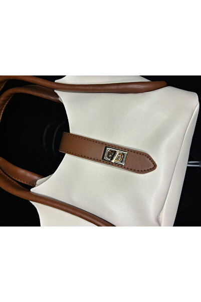 beda Geantă de umăr cu geantă de machiaj Taba&White