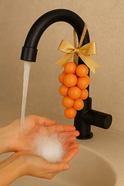 mz mazalinda صابون زهرة العنب الزخرفي المعطر للغرفة والخزانة، هدية صابون برتقالي مصنوع يدويًا