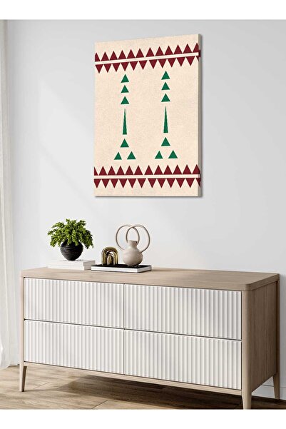 LOWHA لوحة فنية جدارية من القماش مشدودة على إطار خشبي بنمط مستوحى من الثقافة ...