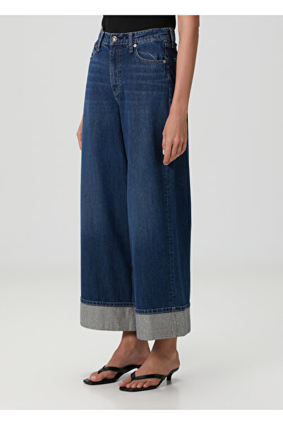 RAG&BONE Sofie Wide Leg Koyu Mavi Jean Pantolon