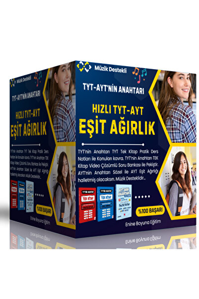 Enine Boyuna Eğitim TYT-AYT’nin Anahtarı – Hızlı TYT & AYT Eşit Ağırlık Online Eğitim Seti