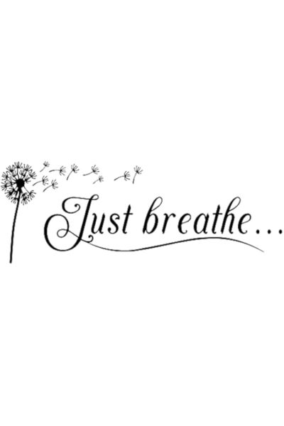 Generic 2Pcs Wall Stickers, Vinyl Wall Decal, Yoga Quotes Positive Relax Mott...