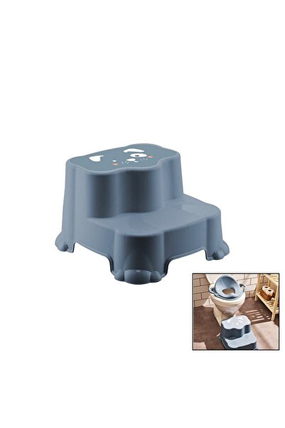 Go İthalat Mavi Katlı Çocuk Basamağı Bebek Yükseltici Tabure Çocuklar İçin Ba...