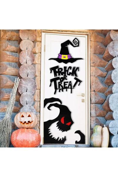 Generic Brand Ricjurzzty 2 Pack Large Halloween Wall Decor DIY Haunted House ...