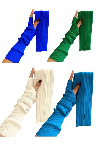 ALDAYER 4 τεμάχια πλεκτά μανίκια με κορδόνια