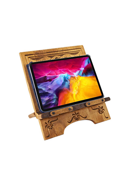 COPPERMALL HANDMADE Masaüstü Kitap Okuma Standı Ahşap Oyma Rahle Table Tutucu