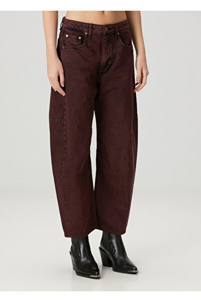 RAG&BONE Charlie Barrel Bordo Jean Pantolon