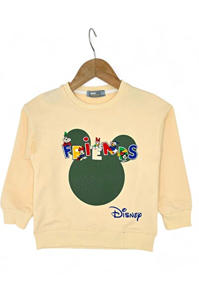 Ege Bebek Boys' Seasonal, Mickey Printed, Back Printed, 4-11 Years Old Boys' Tracksuit Set