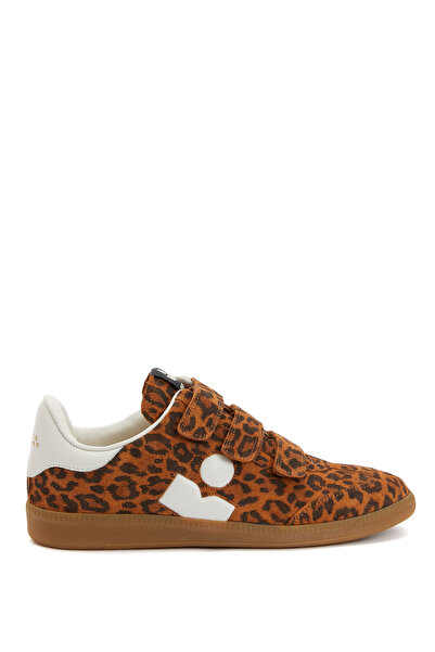 ISABEL MARANT Leopar Desenli Kadın Deri Sneaker