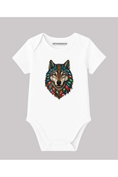 ErTaPassage Turkish States Stamped Bozkurt 100% Cotton Printed Baby Bodysuit ...