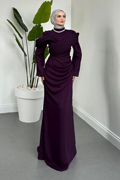 Şulemoda Giyim فستان سهرة أوكاليبس أرجواني