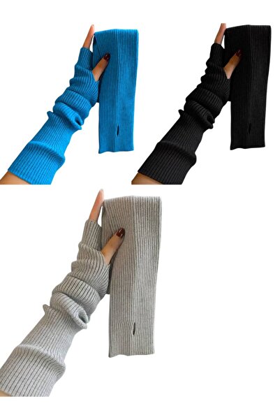 ALDAYER 3 τεμάχια πλεκτά μανίκια με κορδόνια