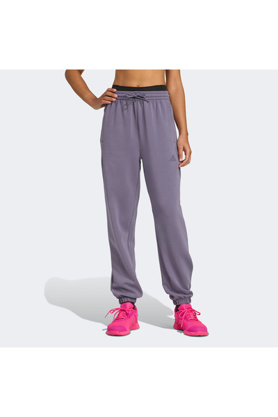 adidas Women's Purple Sweatpants D4T Knit Pant Jx3137