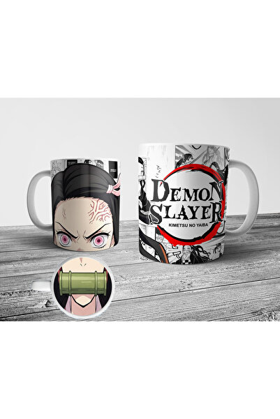 Pixxa Nezuko Demon Slayer Mug with Bottom Mouth Pattern