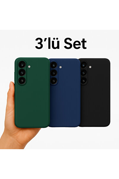 Hatreds Samsung Galaxy S25 FE Kılıf İçi Süet Soft Renkli Silikon Kapak + Tam ...