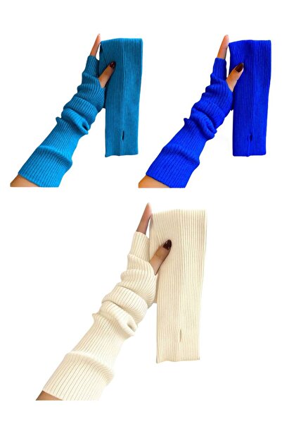 ALDAYER 3 τεμάχια πλεκτά μανίκια με κορδόνια