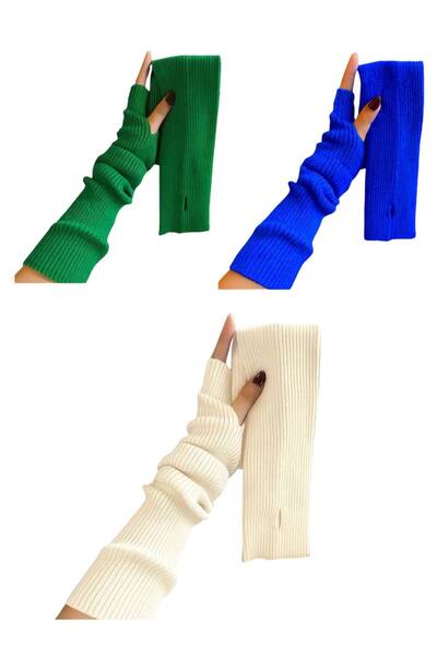 ALDAYER 3 Pieces of Ribbed Knitwear Sleeves