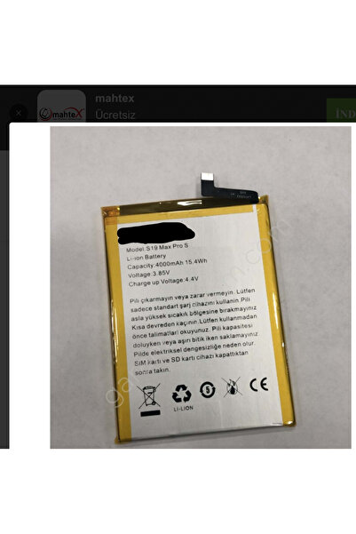 instatech Reeder S19 Max Pro S Batarya Uyumlu Pil ( S Modelidir) 4000 mAh