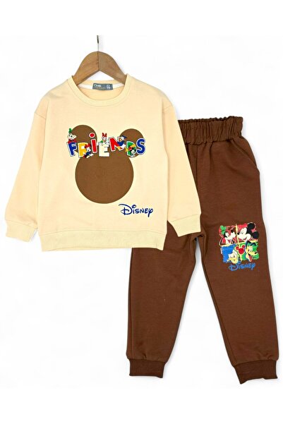 Egelite Boys' Seasonal, Mickey Printed, Back Printed, 4-11 Years Old Boys' Tracksuit Set