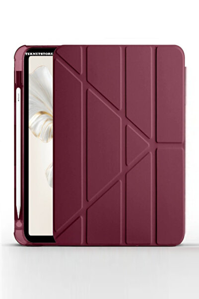 TEKNETSTORE Honor Pad 9 12.1 inch Tablet Uyumlu Kılıf Katlanır Kalemlikli Standlı Uyku Modlu Akıllı Kapak