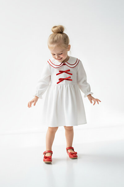 Baby Animals Kız Bebek Elbise Kız Çocuk Elbise Doğum Günü Parti Düğün Elbise Uzun Kollu Astarlı Elbise