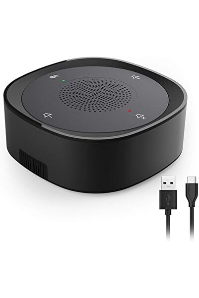 Generic USB Conference Speaker and Microphone, 360° Voice Pickup, Touch-Sensor Buttons for Streaming, Calls