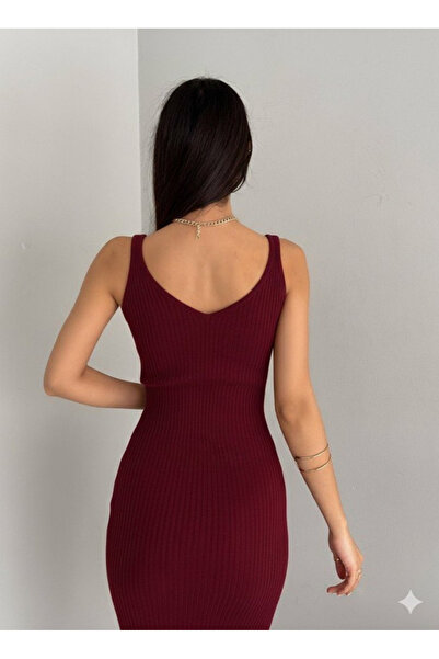 modaserdem Women's Long Sleeve Hollowed Sweater Suspender Dress Knitwear Double Set