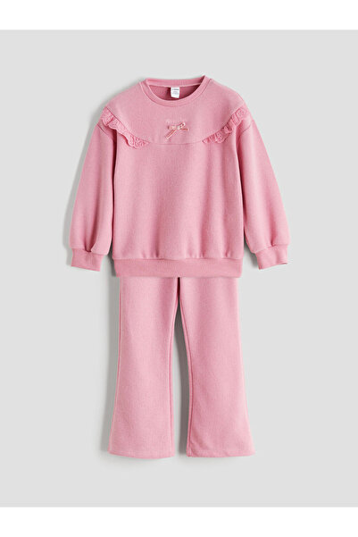 LC Waikiki Crew Neck Girl's Sweatshirt and Sweatpants