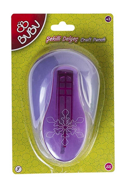 Bubu Büyük Şekilli Delgeç Kar Tanesi Xxl Basım Çapı 7.6 Cm